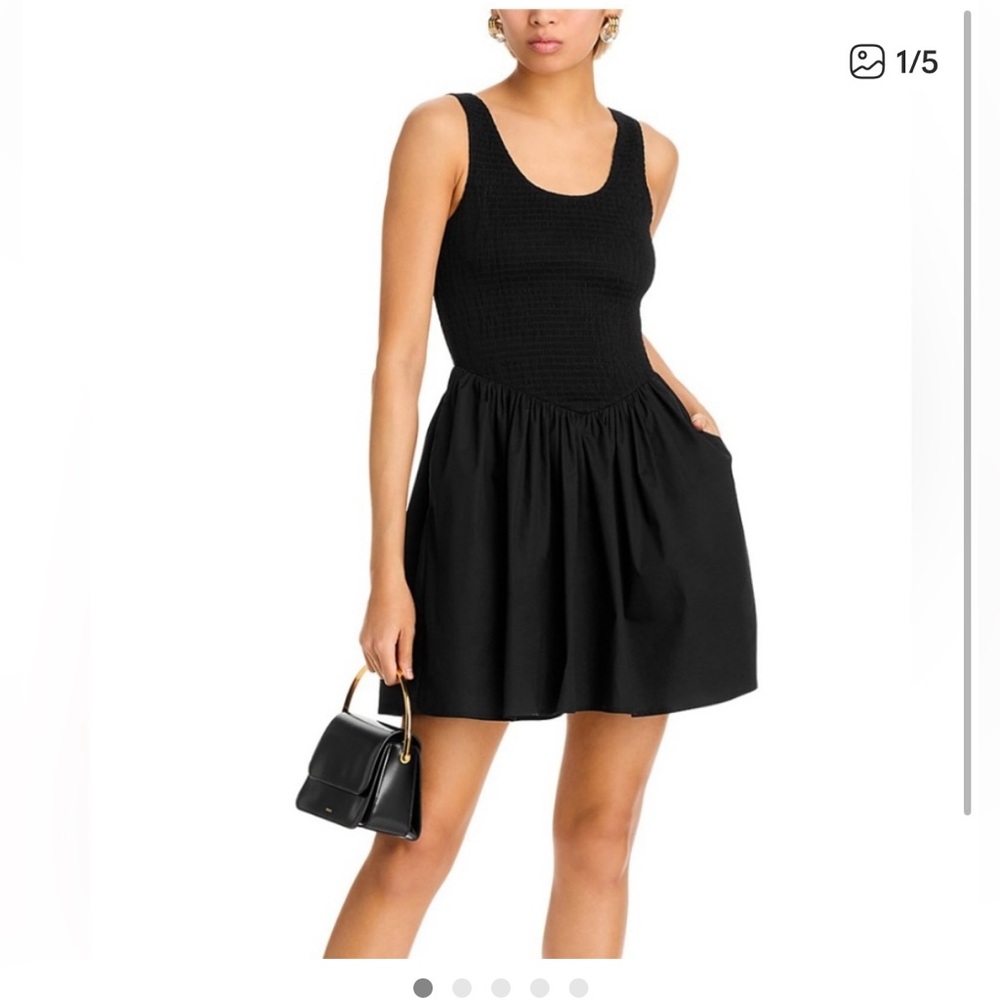 Wayf Dana Smocked Mini Dress